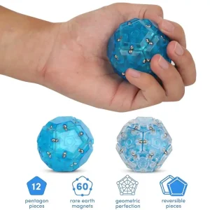 Anti-Stress Magnetic Pentagon Fidget Toy Antistress Magical Ball Educational Decompression Toys For Children Adult Creative Gift