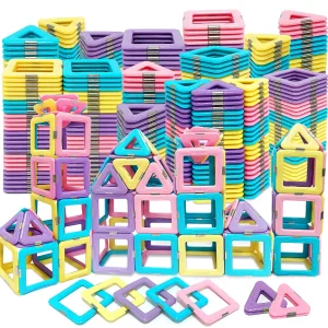 Magnetic Building Block Set, STEM Toy, Magnetic Tiles, Education Magnet Toy, Building Block Gift, Christmas Gift Easter Gift