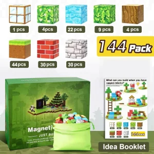 World magnetic building blocks assembling magic cube building magnetic suction mini toy model changeable cube gift