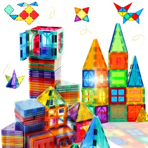 48 Magnetic Tiles Toddler Building Blocks,Magnet Montessori Children's Toys