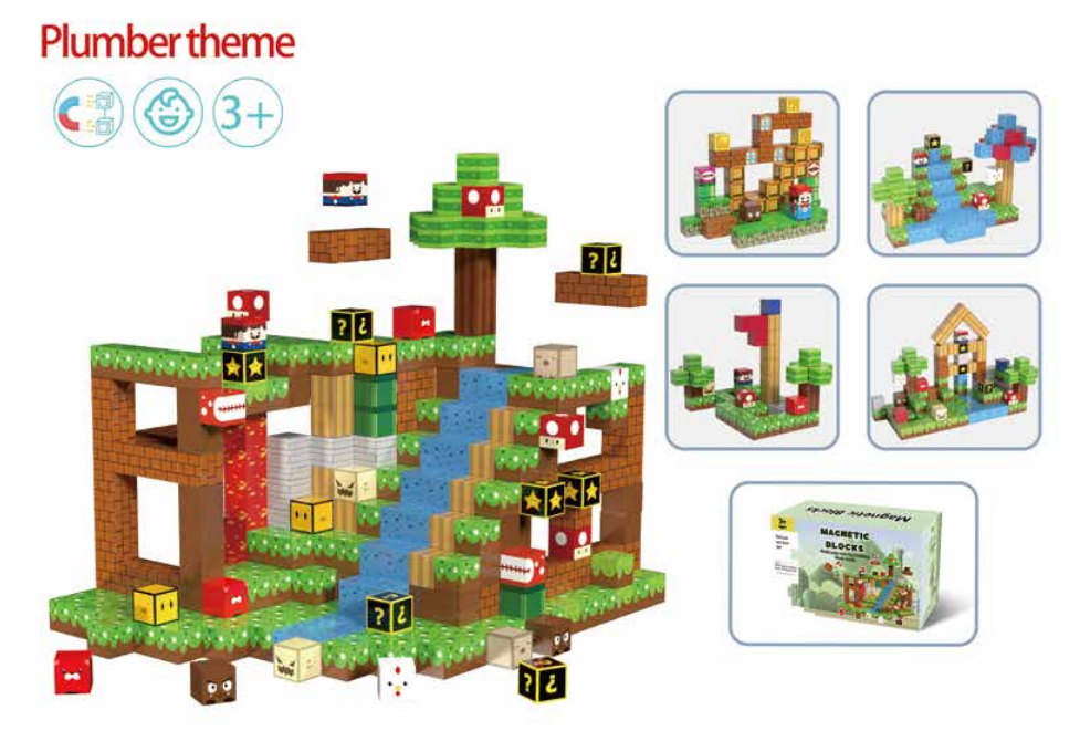 2. 'Ilustración de juguete magnético para interacción social'