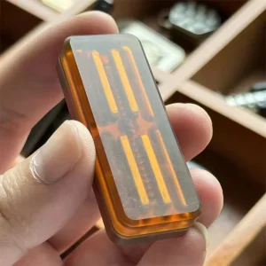 EDC Metal Folding Fan Sensory Toy ADHD Tool Magnetic Slider Fidget Spinner Anti Stress Fidget Toys