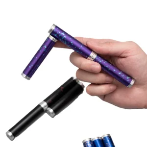 2024 New Rotating Creative Stress Relief EDC Magnetic Metal Aluminium Alloy Three-Section Stick Fidget Toys for Adults