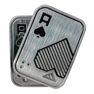 Hot Sell Stress Relief Toy Metal Poker a Push Card Magnetic Metal Poker Fidget Slider EDC Fidget Clicker Office Metal Fidget Toy