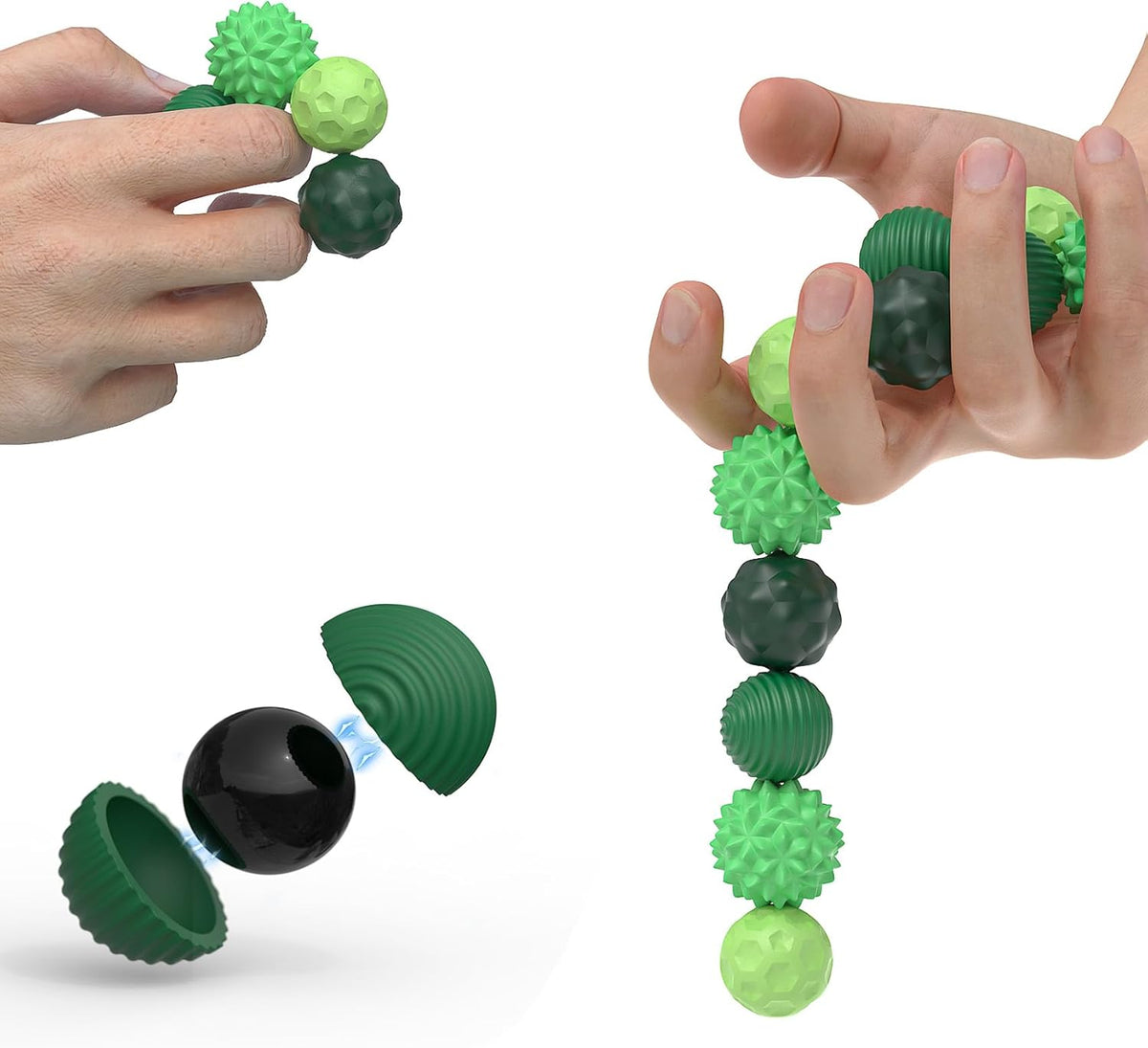 Silicone Magnetic Balls for Relaxation and Focus | Silicone Fidget Roller