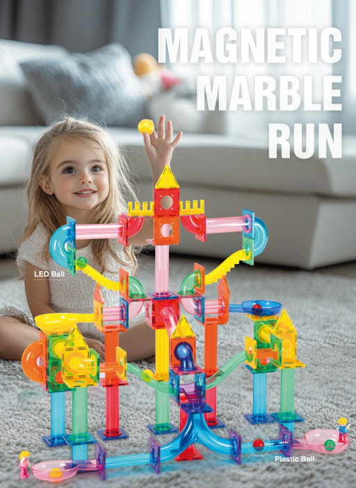 2. 'Ilustración de set de juguetes antiestrés magnéticos'